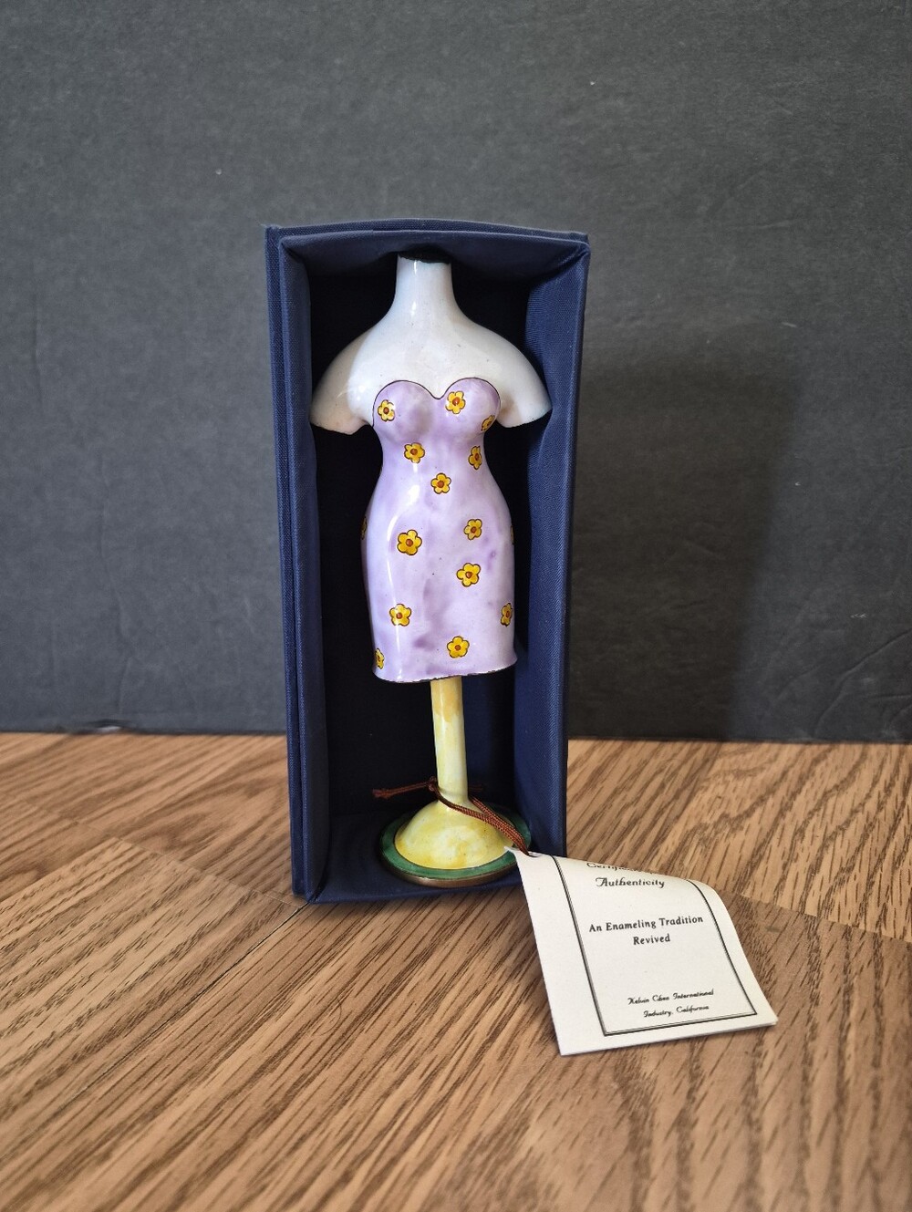 Kelvin Chen Enamel Collectible Mannequin Dress